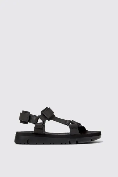 oruga Black Sandals for Men - Autumn / Winter collection - Image 4