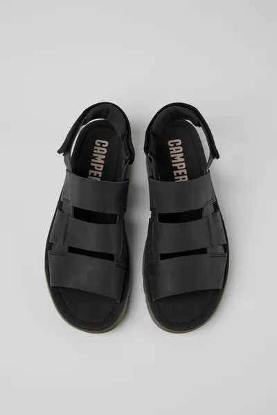 oruga Black Sandals for Men - Autumn / Winter collection - Image 3