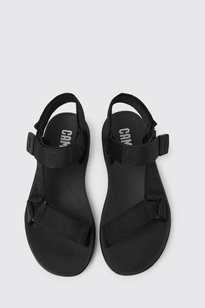match Black Sandals for Men - Autumn / Winter collection - Image 2