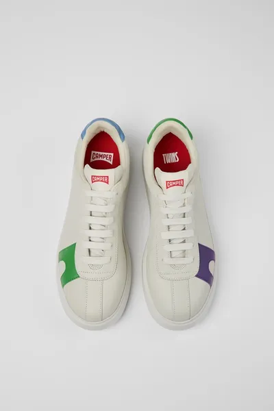Twins White Sneakers for Men - Autumn / Winter collection - Image 3
