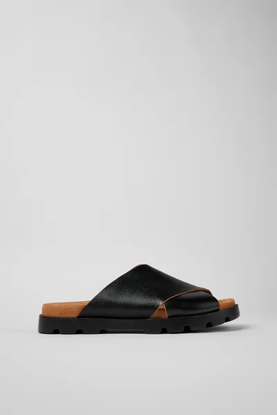Brutus Black Sandals for Men - Autumn / Winter collection