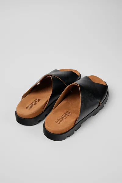 Brutus Black Sandals for Men - Autumn / Winter collection - Image 2
