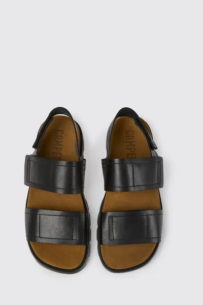Brutus Black Sandals for Men - Autumn / Winter collection - Image 2