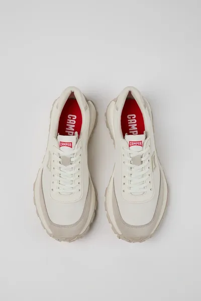 Drift Trail White Sneakers for Men - Autumn / Winter collection - Image 3