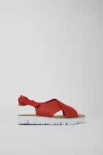oruga Red Sandals for Women - Autumn / Winter collection