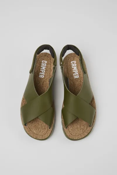 oruga Green Sandals for Women - Autumn / Winter collection - Image 3