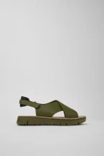 oruga Green Sandals for Women - Autumn / Winter collection