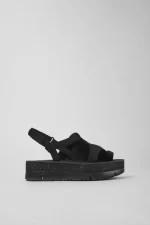 oruga Black Sandals for Women - Autumn / Winter collection