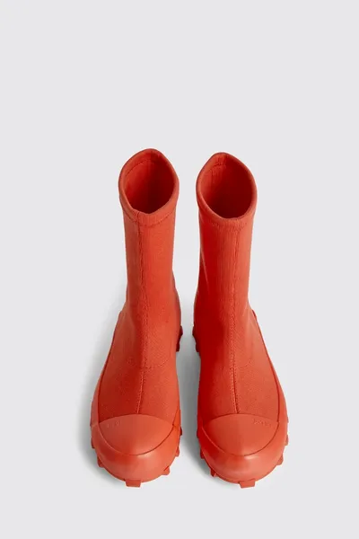 Tracktori Red Ankle Boots for Men - Autumn / Winter collection - Image 2